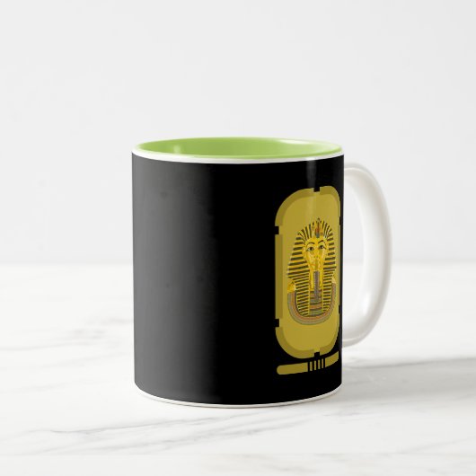 King Tutankhamun Tweekleurige Koffiemok (Voorkant rechts)