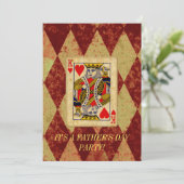 King Vaderdag Uitnodiging (Staand voorkant)