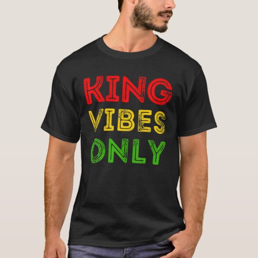 King Vibes Slechts Junenth Melanin Black Mannen Bo T-shirt (Voorkant)