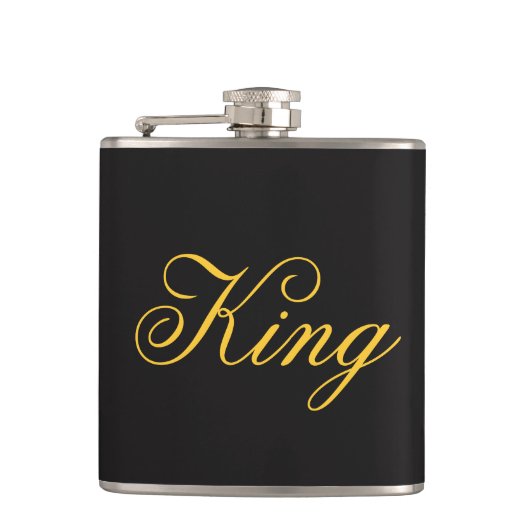 King Vinyl Wrapped Flask Heupfles (Voorkant)
