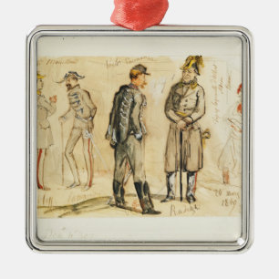 King Vittorio Emanuele II Metalen Ornament