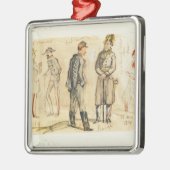 King Vittorio Emanuele II Metalen Ornament (Links)