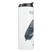 King vulture bird cartoon illustration  thermosbeker (Gedraaid links)