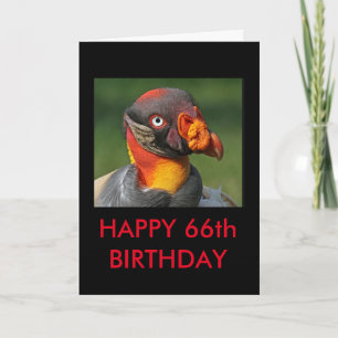 King Vulture - Happy 66th Birthday Kaart