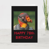 King Vulture - Happy 78th Kaart (Voorkant)