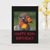 King Vulture - Happy 85th Birthday Kaart (Gele Bloem)