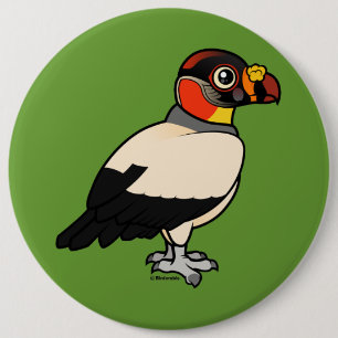 King Vulture Ronde Button 6,0 Cm