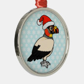 King Vulture Santa Metalen Ornament (Rechts)