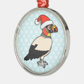 King Vulture Santa Metalen Ornament (Links)