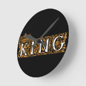 King Wall Clock Ronde Klok (Hoek)