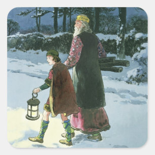 King Wenceslas (c.907-c.929) van 'Peeps in the Vierkante Sticker