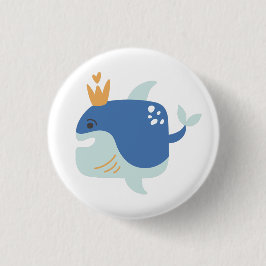 King Whale Button