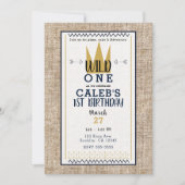 King Wild ONE Thing Gold Crown 1ST Party Foto Kaart (Voorkant)