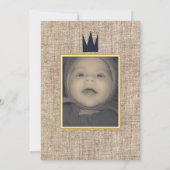 King Wild ONE Thing Gold Crown 1ST Party Foto Kaart (Achterkant)