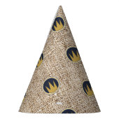 King Wild Thing Gold Crown Burlap Birthday Party Feesthoedjes (Links)