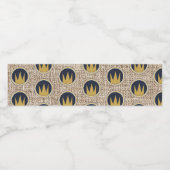 King Wild Thing Gold Crown Burlap Birthday Party Waterfles Etiket (Enkel label)