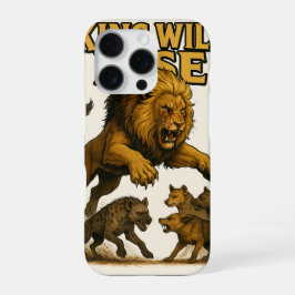 King Will Rise | Motivational Lion Art iPhone 16 Pro Hoesje