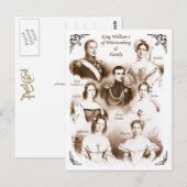 King William I of Württemberg & Family Briefkaart (Voorkant / Achterkant)