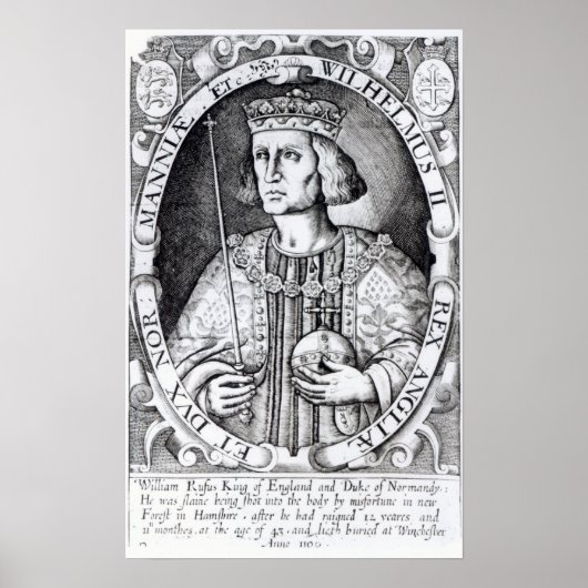 King William II of England, 1618 Poster (Voorkant)