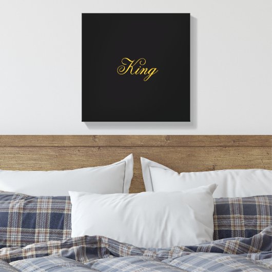 King Wrapped Canvas (Insitu (Slaapkamer))