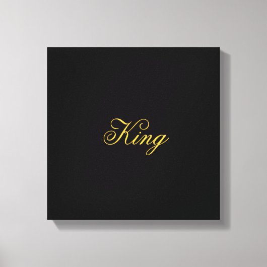 King Wrapped Canvas (Voorkant)