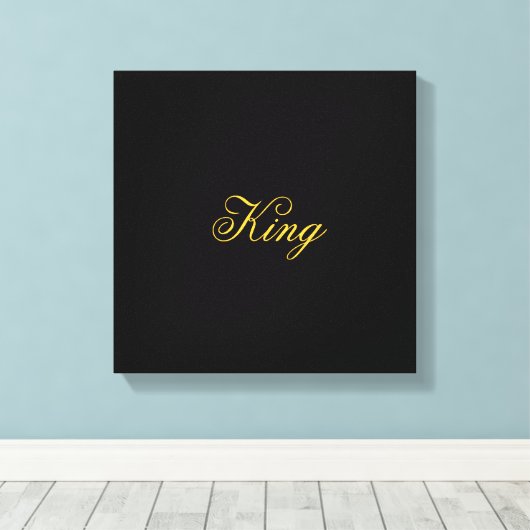 King Wrapped Canvas Afdruk (Insitu (Houten vloer))