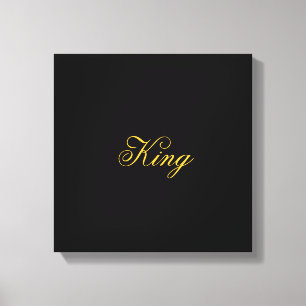 King Wrapped Canvas Afdruk