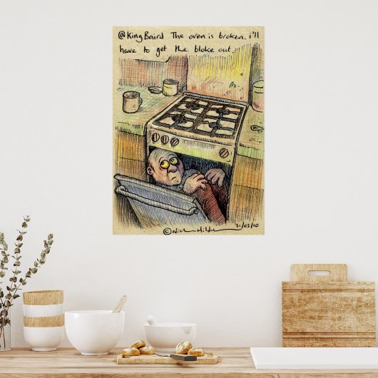 @kingbaird irkafirka poster (Keuken)