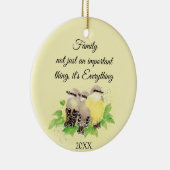 Kingbird Bird Inspirerend Family Quote Art Keramisch Ornament (Rechts)