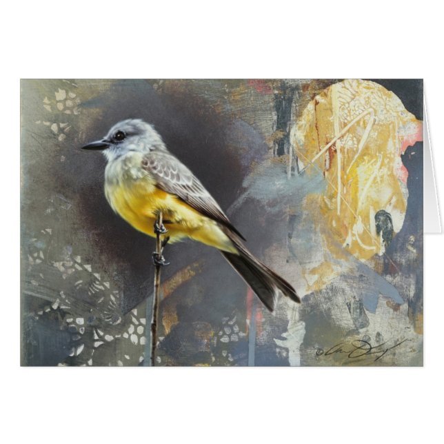 Kingbird Blank Card van Andrew Denman (Voorkant Horizontaal)