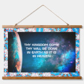 Kingdom Come Hout Topped Wandtapijt Hangend Wandkleed (Voorkant)