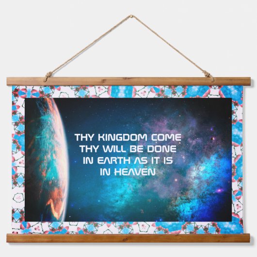 Kingdom Come Hout Topped Wandtapijt Hangend Wandkleed (Voorkant)