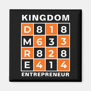 KINGDOM ENTREPRENEUR Christelijke Bijbelversie Magneet