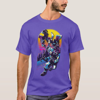 Kingdom Hearts Geboorte Door Slaap Retrowave T-shirt
