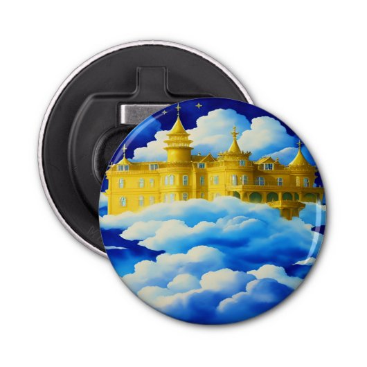 Kingdom Mansion Christelijke flesopener Button Flesopener (Voorkant)