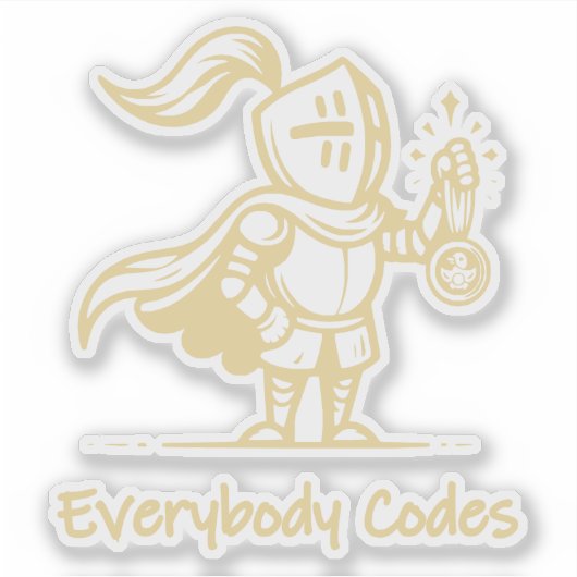 Kingdom of Algorithmia Custom-Cut Vinyl Sticker (Voorkant)