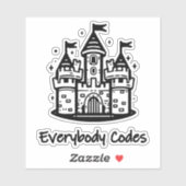 Kingdom of Algorithmia Custom-Cut Vinyl Sticker (Vel)