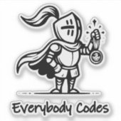 Kingdom of Algorithmia Custom-Cut Vinyl Sticker (Voorkant)