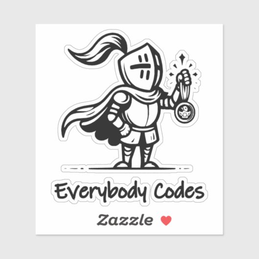 Kingdom of Algorithmia Custom-Cut Vinyl Sticker (Vel)