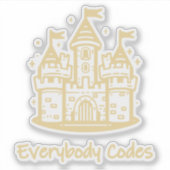 Kingdom of Algorithmia Custom-Cut Vinyl Sticker (Voorkant)