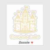 Kingdom of Algorithmia Custom-Cut Vinyl Sticker (Vel)