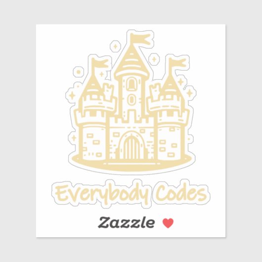 Kingdom of Algorithmia Custom-Cut Vinyl Sticker (Vel)