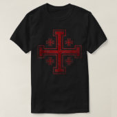 Kingdom of Jerusalem Cross Knights Templar T-shirt (Design voorkant)