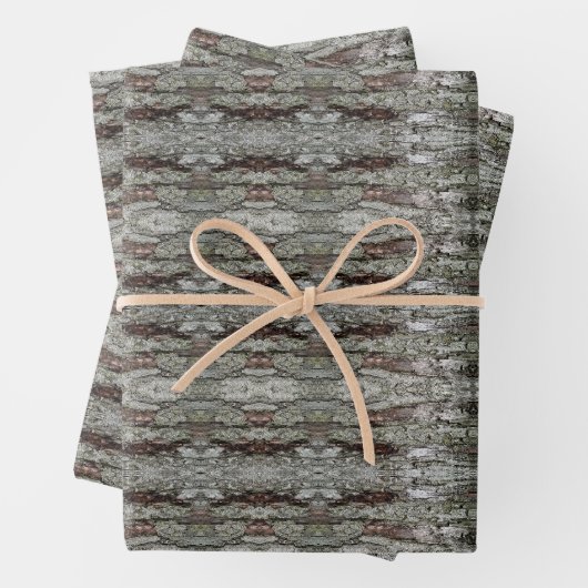 Kingdom Tree Bark Patterned Inpakpapier Vel (In situ)