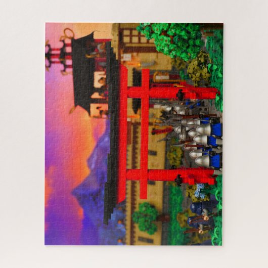 Kingdoms at War baksteen gebouwd Puzzel Legpuzzel (Verticaal)