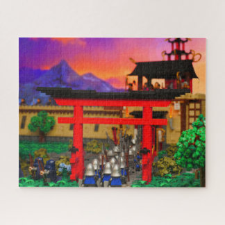 Kingdoms at War baksteen gebouwd Puzzel Legpuzzel