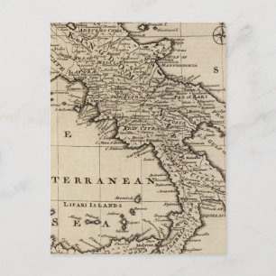 Kingdoms van Napels en Sicilië, Italië Briefkaart