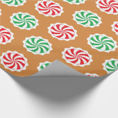 Kingerbrood House Peppermint Snoep Wrappapier Cadeaupapier (Hoek)