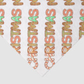 Kingerbrood, kerstcadeaupapier tissuepapier (Detail)