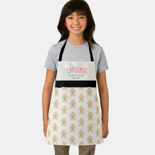 Kingerbrood Man Pattern-kerstbankteam Schort (Insitu)